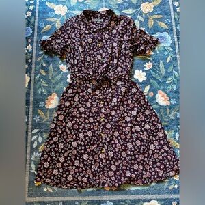 Sharagano Purple Floral Dress Size 12